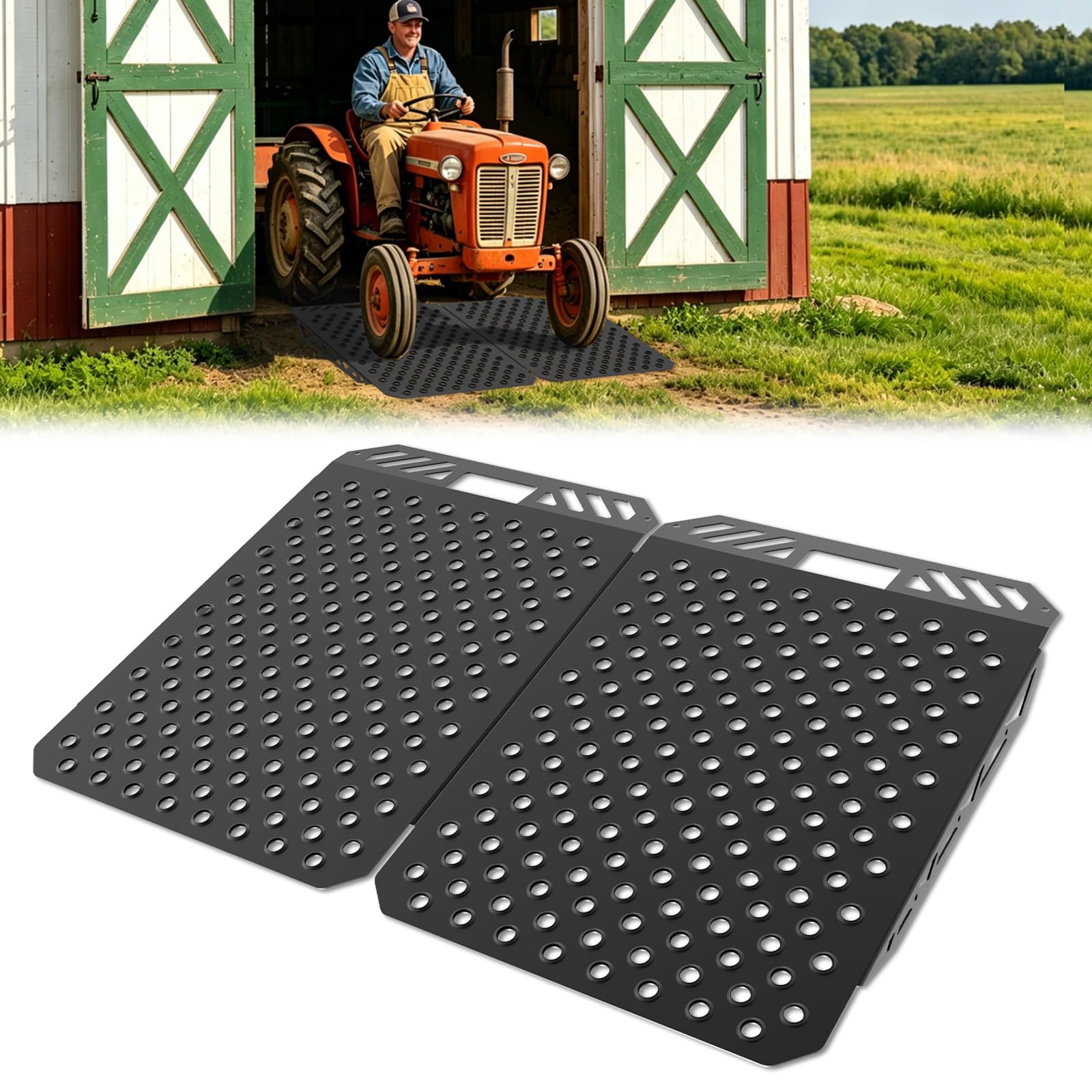 Heavy-Duty Shed Ramps for Lawnmowers -1