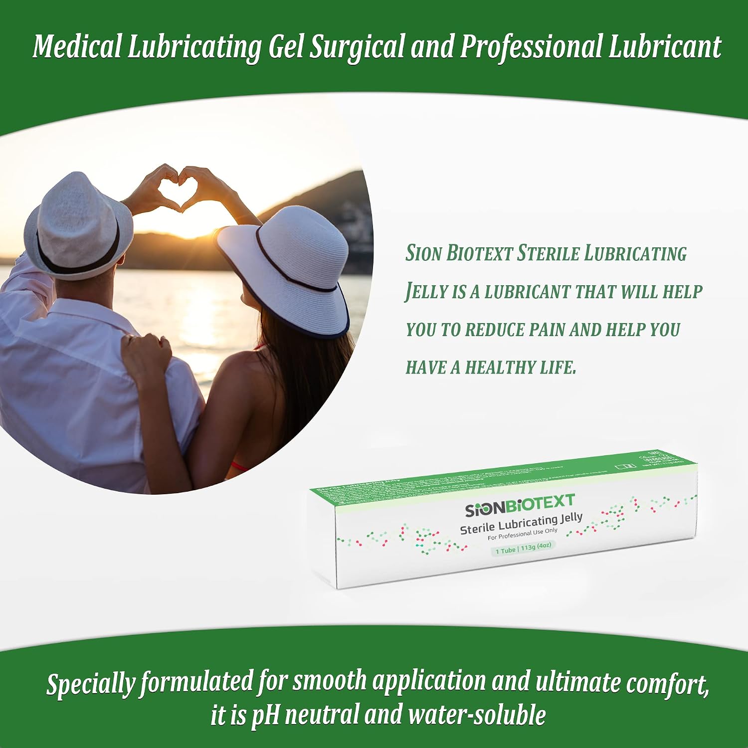 Sterile lube Water Based Gel Lubricating Jelly Smooth Consistency - lube Water Lubricant 113g Tube