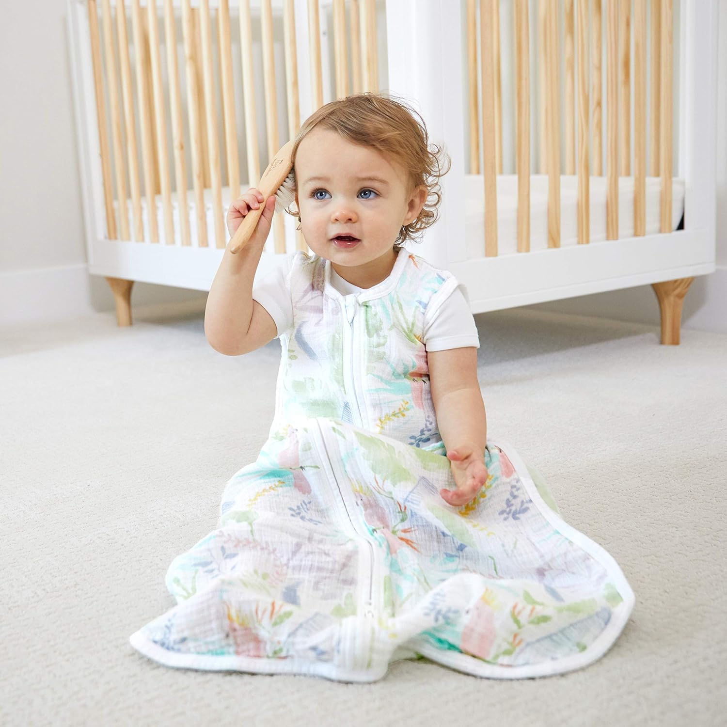 aden + anais Essentials Baumwoll-Musselin-Schlafsack, 1,0 TOG tragbare  Decke fr Babys, Bunte Muster fr Mdchen & Jungen, Schlafsack fr  Neugeborene aus 100% Baumwoll, 0-6 Monate, Tropicalia : Amazon.de: Baby