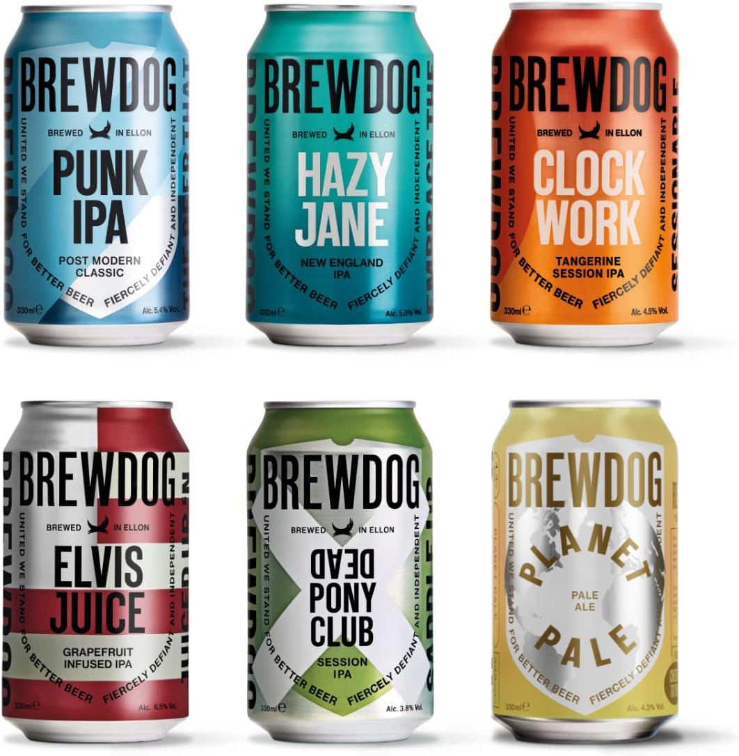 Best of BrewDog Mixed Pack 24 x 330ml Cans, 6 x 4 Case Crafted to