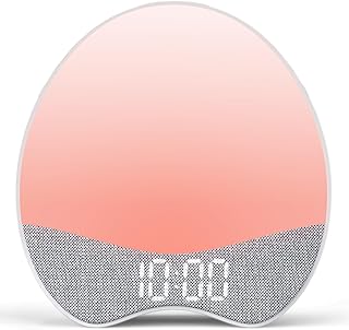 White Noise Machine, 2 Digital Alarm Clocks with 12 Soothing Sounds and 8 Night Light, 30-Level Volume Sound Machine for Sleeping, 9 Sleep Timers, Memory Function for Adults, Kids, Heavy Sleeper