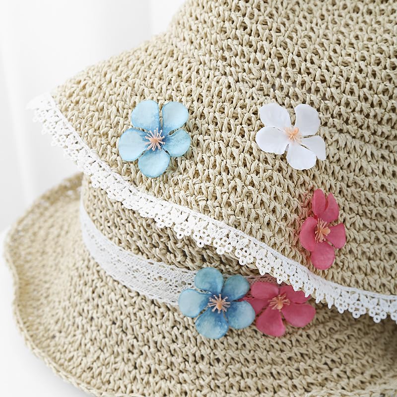 Sombrero de Verano para Mujer,ala Ancha,con Protección UV,Transpirable,para Playa,para Exteriores,Vacaciones y Viajes
