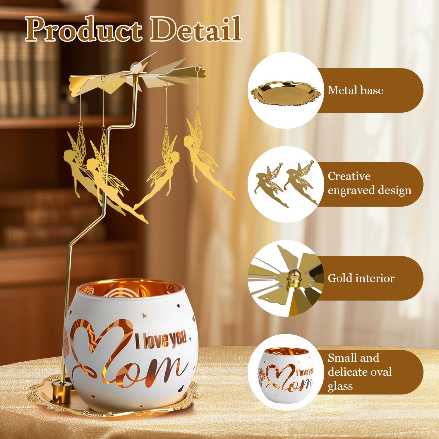 Portacandela antivento con incisione, regalo per donne, regalo per la festa della mamma, portacandela antivento con incisione, regalo di compleanno, regalo di Natale, idea regalo personalizzata