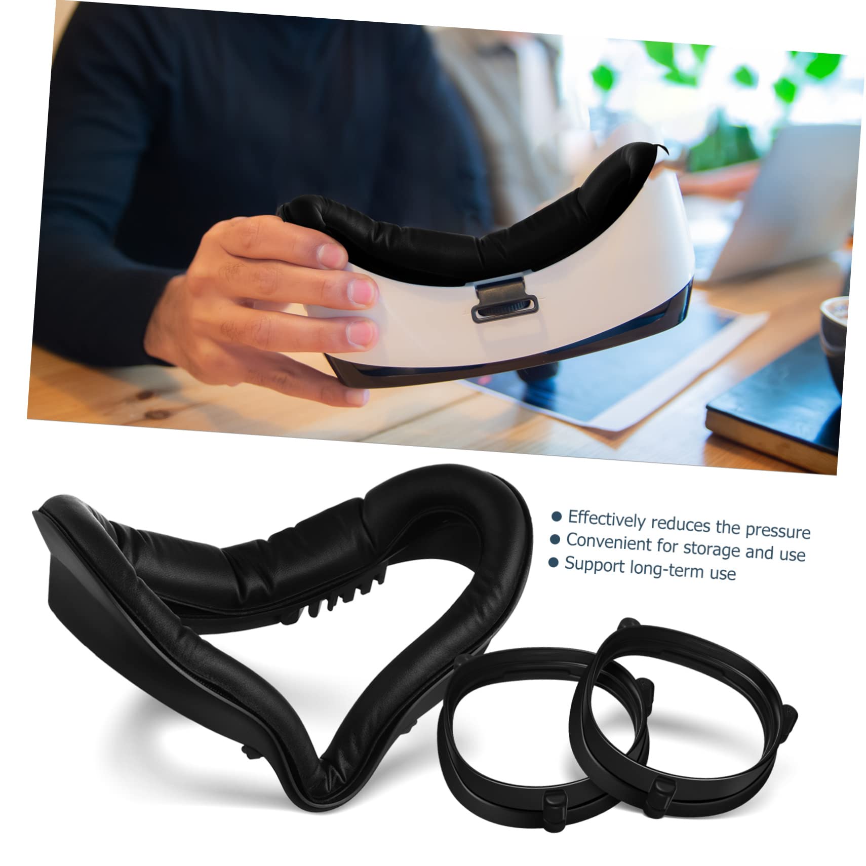 LABRIMP Accessori Protezione Lenti per VR con Maschera Sostitutiva e Telaio Magnetico Compatibile con Installazione Facile e Protezione per Lenti VR