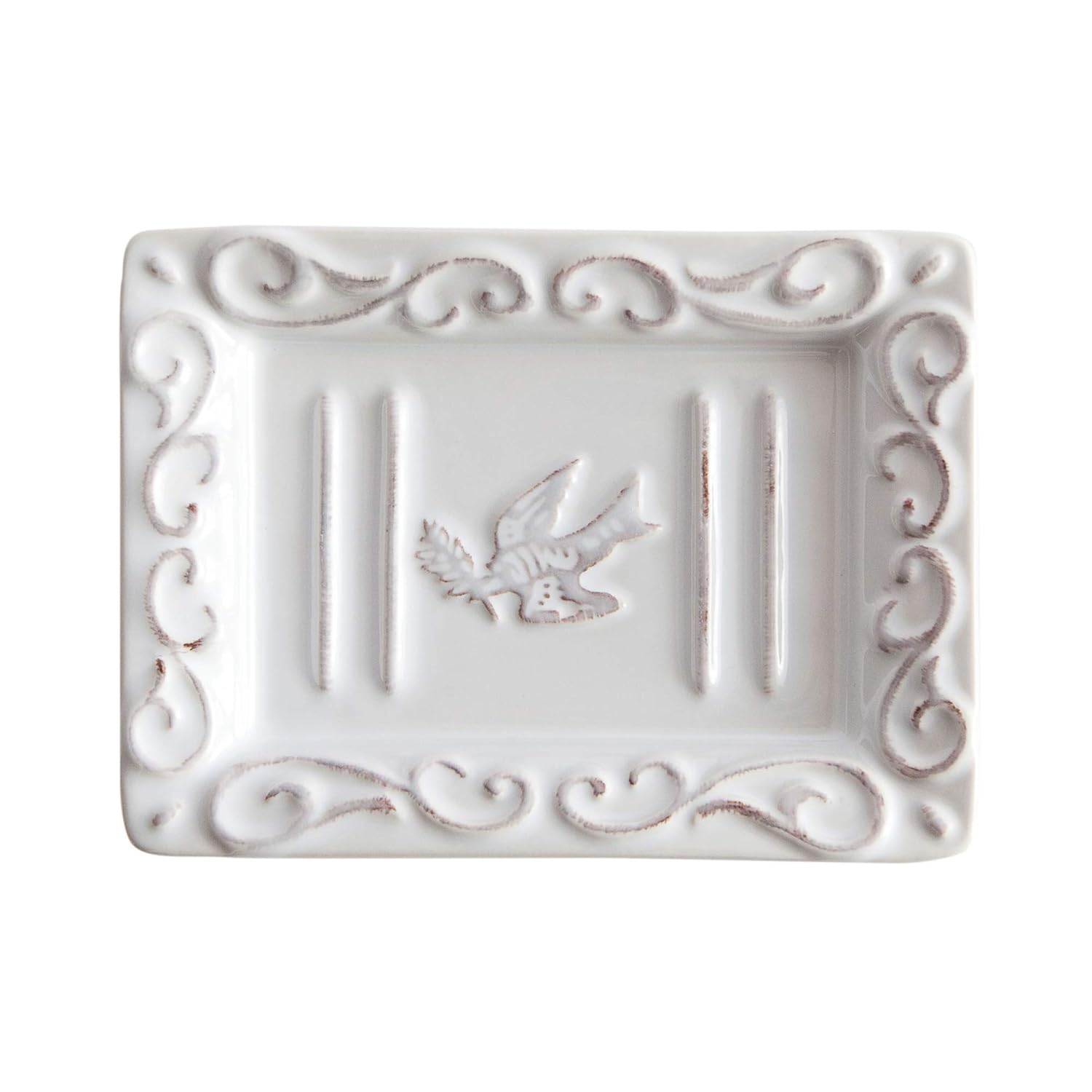 Pre de Provence Soap Dish with a White-Washed Terracotta Finish : Everything Else