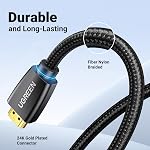 UGREEN 4K HDMI 2.0 Cable Braided High Speed Cord 18Gbps with Ethernet Support 4K 60HZ 3D 1080P Audio Return Compatible for Switch, PS5 PS4, PS3, TV Box, HDTV - 1.5 Feet
