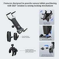 Vista 2 de ARKON Soportes – Soporte para tablet con abrazadera Resistente a la corrosión Soporte para tableta con abrazadera resistente Función
