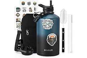 100% Premium-Built Vacuum Sealed Water Jug For Sports & Fitness - 128...