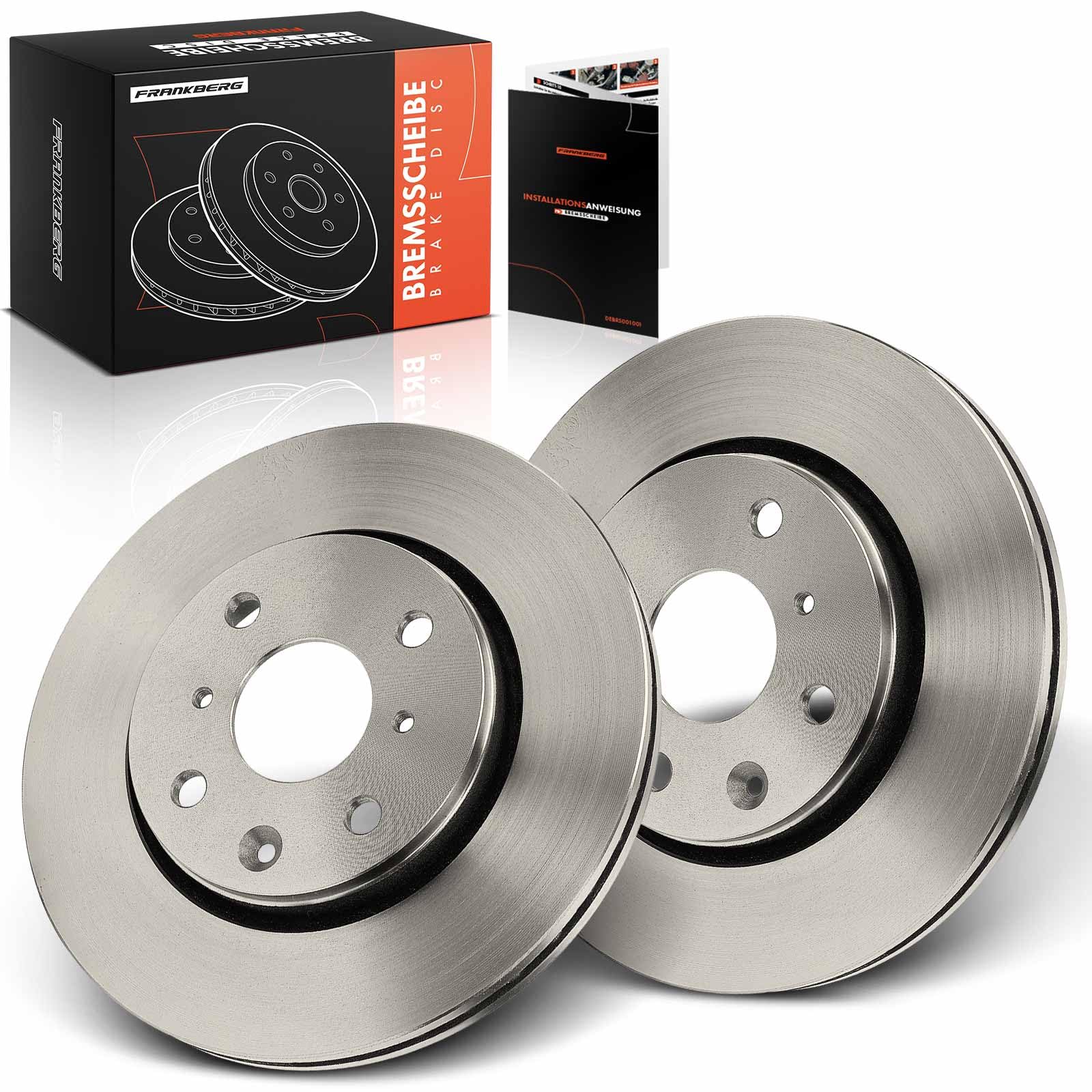 Frankberg Set di dischi freno incl. 2x Dischi Freno Anteriore Ventilato Diametro247mm Compatibile con Aygo B4 C1 II PA PS 108 107 PM PN C1 PM PN Replace# 4246F0,435120H010