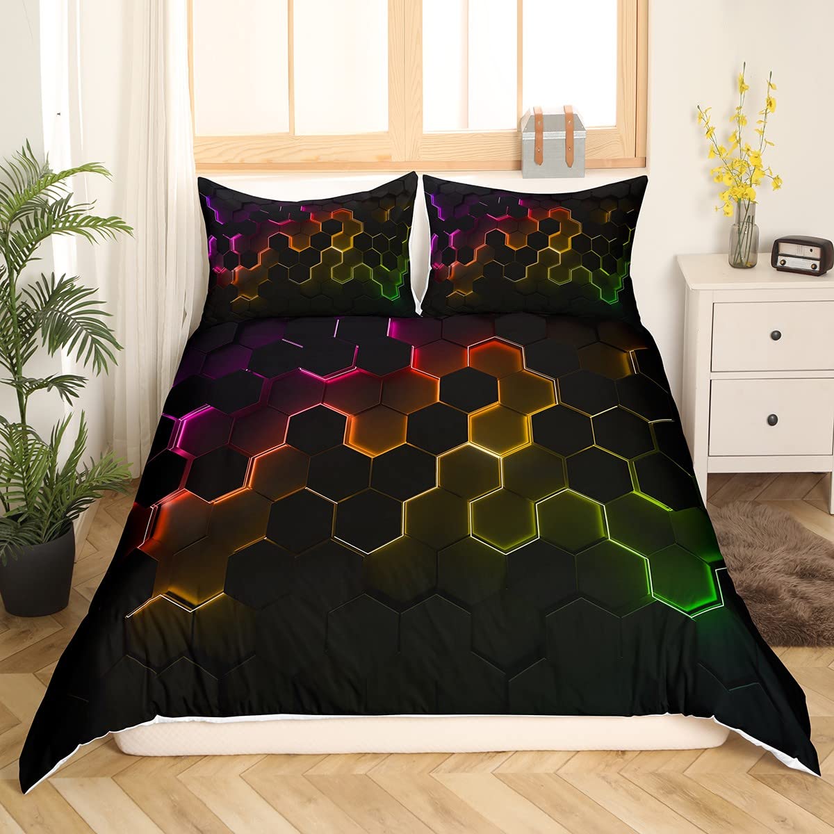 Housse de couette 3D douce et multicolore pour sublimer votre literie et mieux dormir