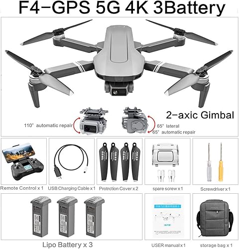 Miniatura 2 de Drone GPS Drone with 5G WiFi FPV 2-axis Gimbal 4K Dual Camera Profesional Brushless RC Quadcopter Drone Helicopter Toy One Key Take OffLanding