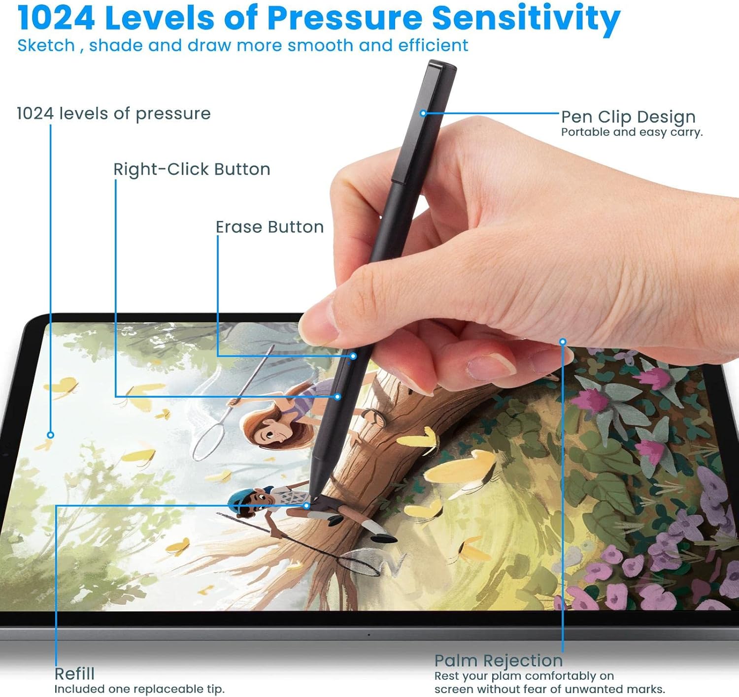 BoxWave Stylus Pen Compatible with Acer Switch 5 (SW512-52) - ActiveStudio Active Stylus 2019, Electronic Stylus with Ultra Fine Tip - Jet Black