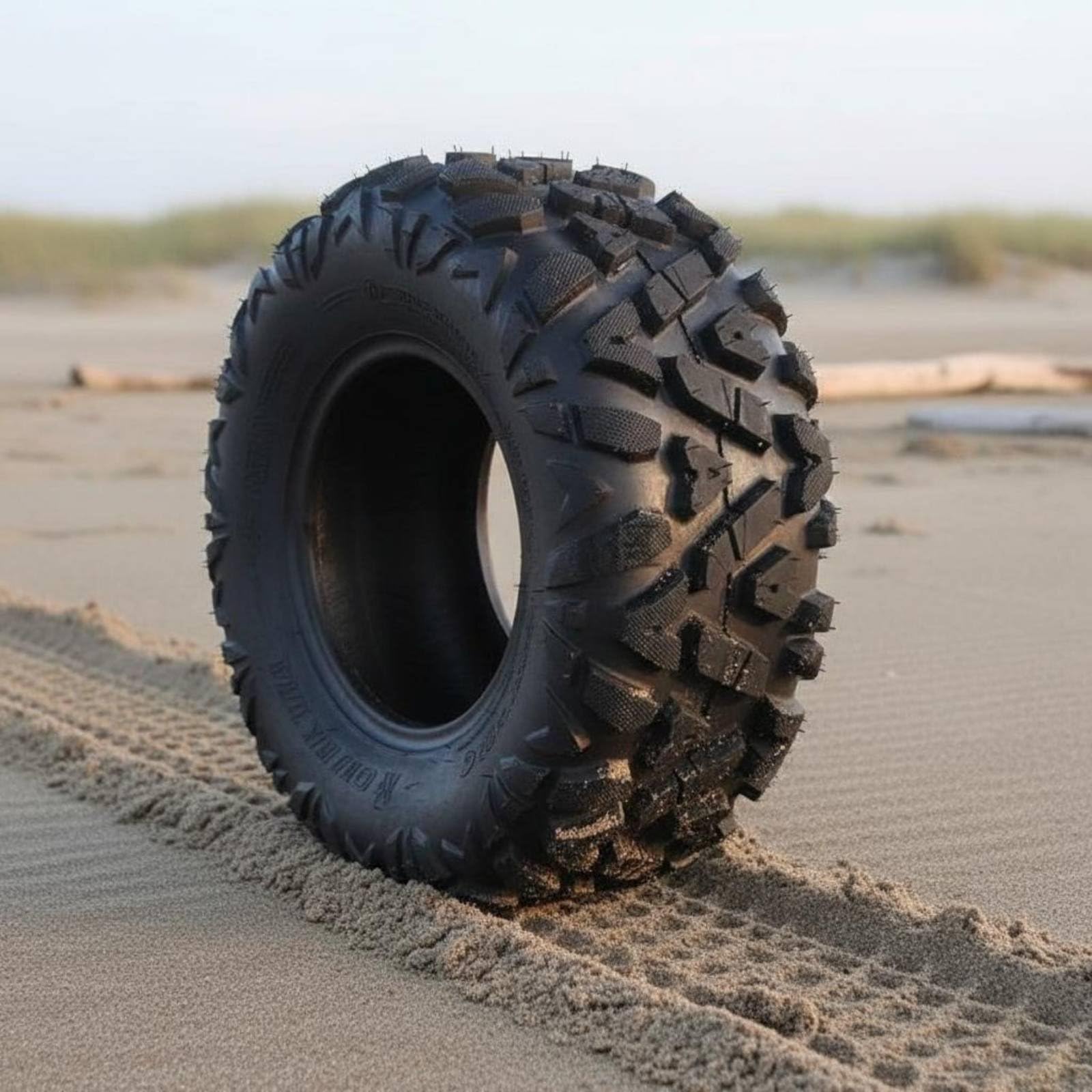 Pneumatico per Veicolo da Spiaggia Pneumatico per Sabbia Ruota Kart Battistrada Profondo in Gomma Presa E Manovrabilità con Set Ruota per Montaggio Facile Adatto a Fai da 23x7-10