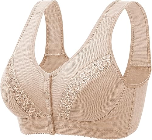 Sujetadores para mujer, botones frontales abiertos, cobertura completa, push up, sin varillas, sujetadores de uso diario, soporte de alto impacto,