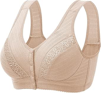 Damen BH Ohne Bügel Vorne Geschlossen - Nahtloser Übergrößen BH