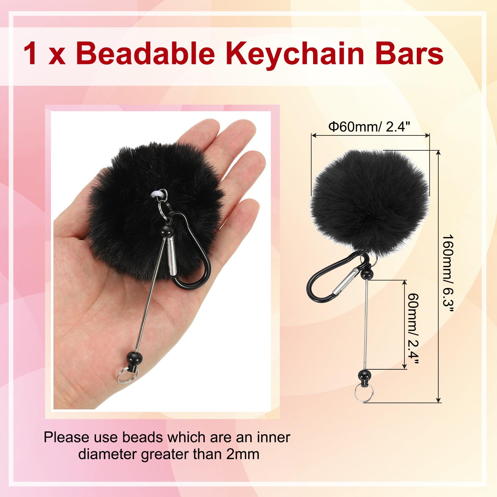 PATIKIL Beadable Keychain Bars - Image 2