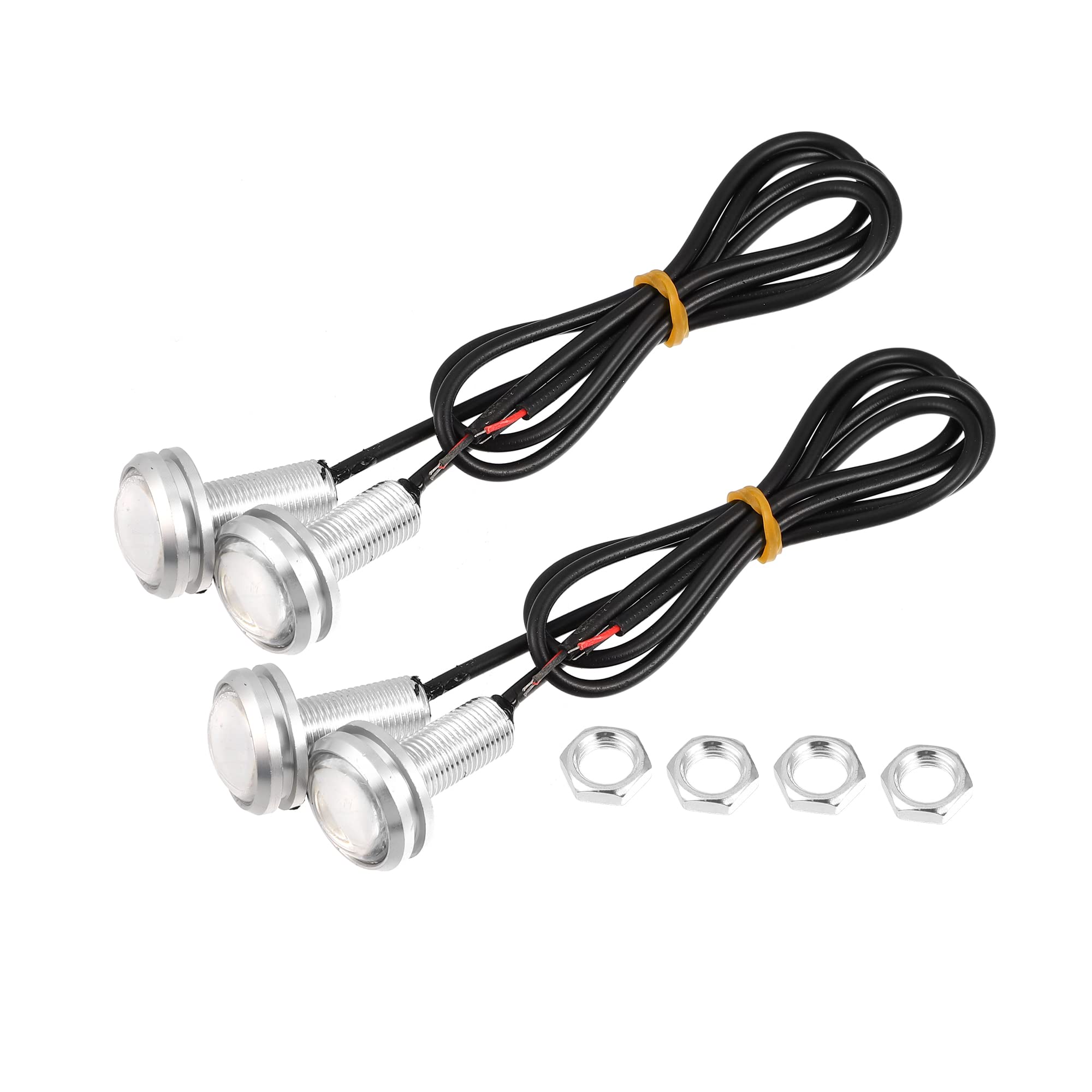 Amazon.com: X AUTOHAUX 4Pcs 23mm Eagle Eye LED Daytime Running