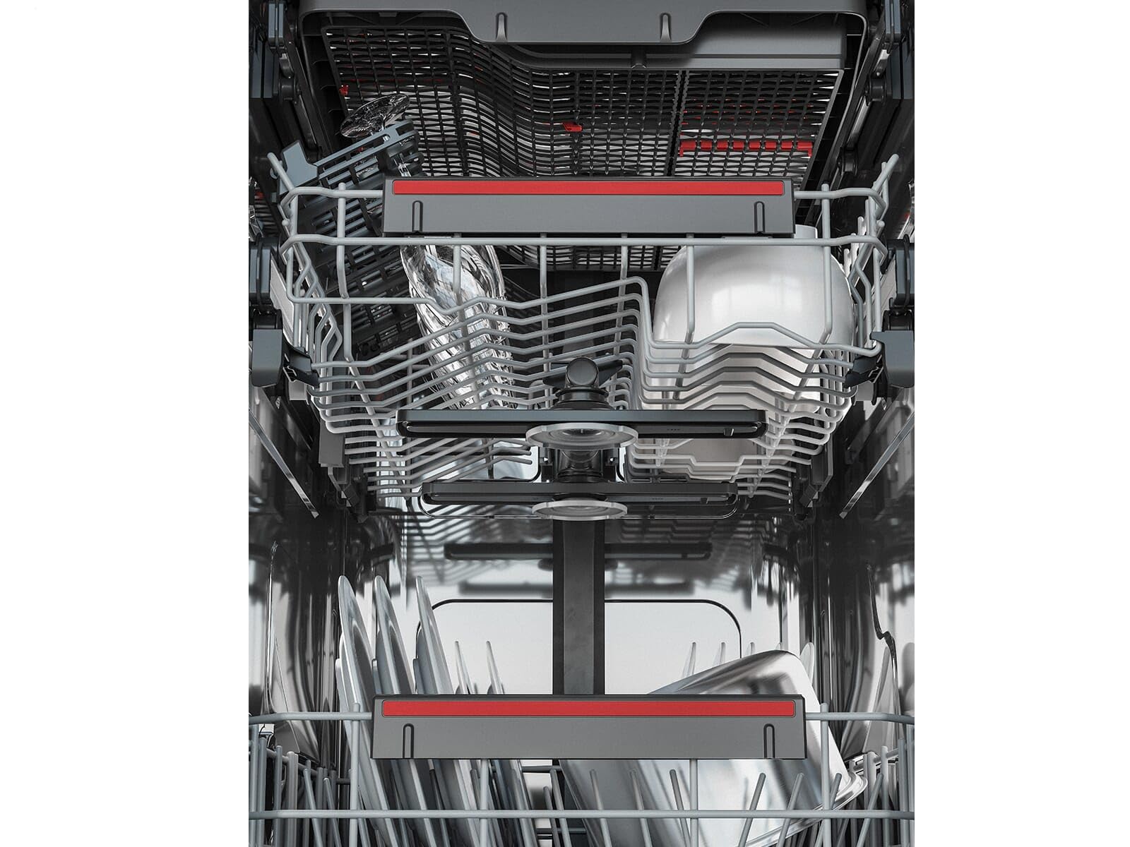 AEG Lavavajillas empotrable de acero inoxidable totalmente integrado, 10 placas, 45 cm de ancho, tecnología AirDry