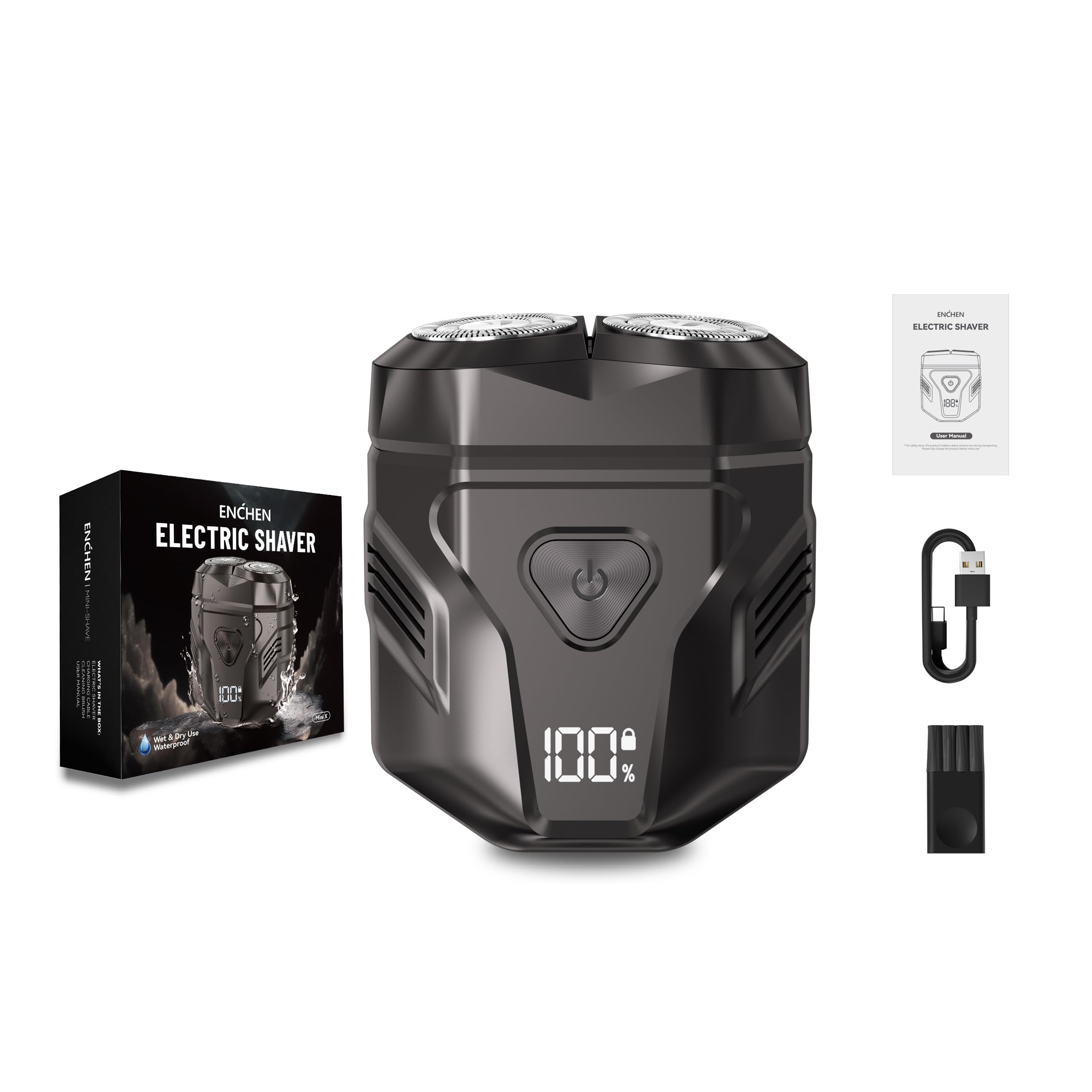 Enchen Rasoio elettrico da uomo Rasoio elettrico