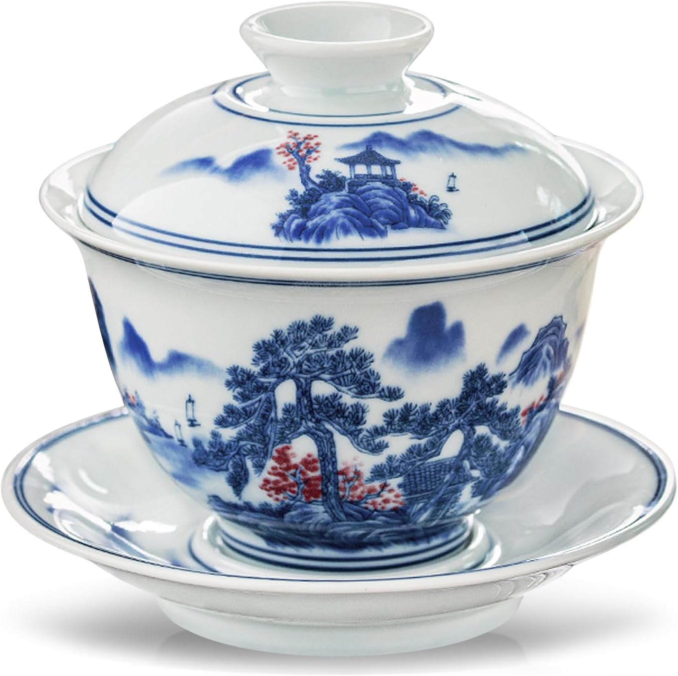 Amazon.com | fanquare Gaiwan Chinese Cover Bowl 5.4oz Retro Antique ...