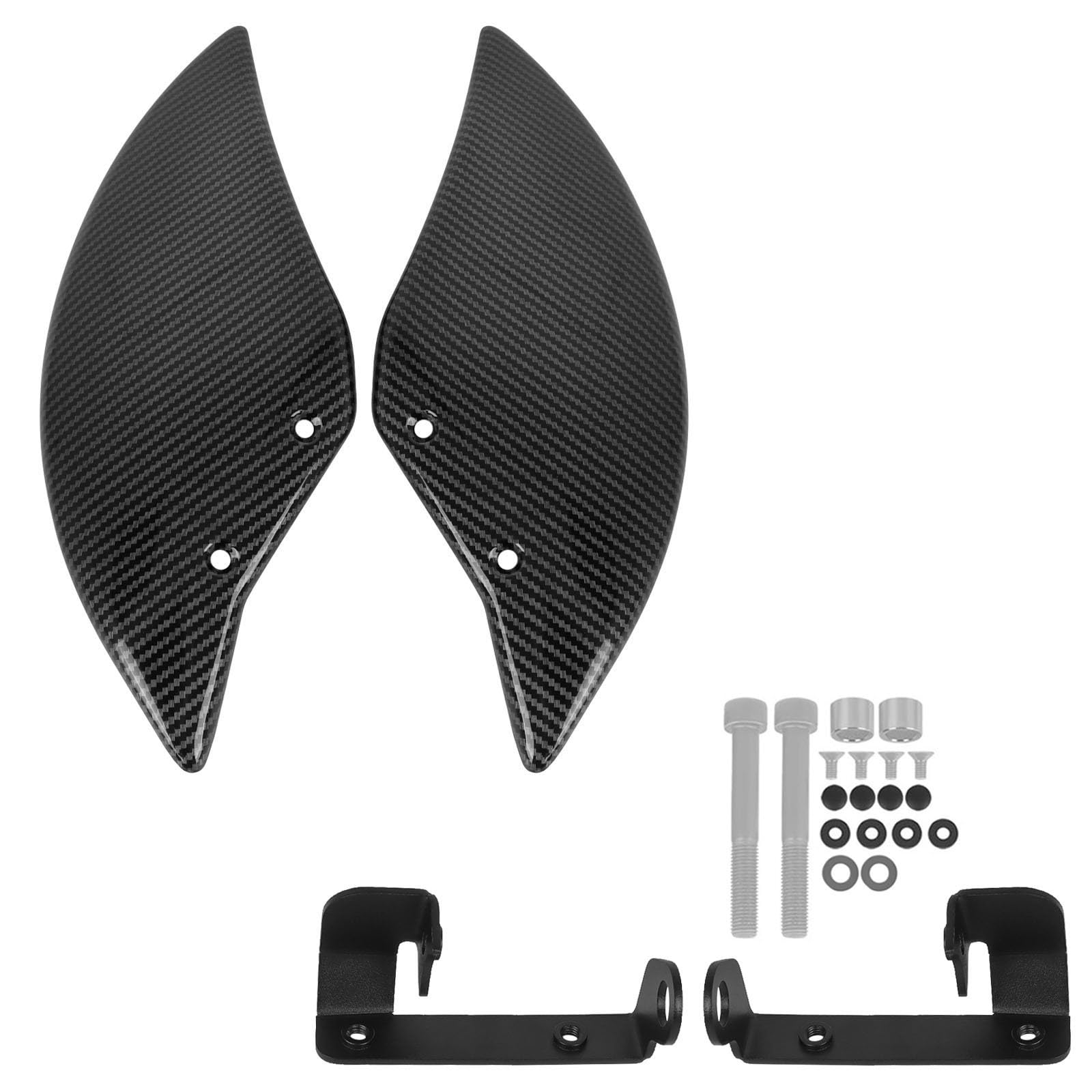 Compatible con Conducto De Refrigeración De Pinza Yamaha TMAX560 XP560E. | Ajuste directo con pernos, protege la pinza, aumenta el flujo de aire y refina la apariencia(Twill pattern lower)