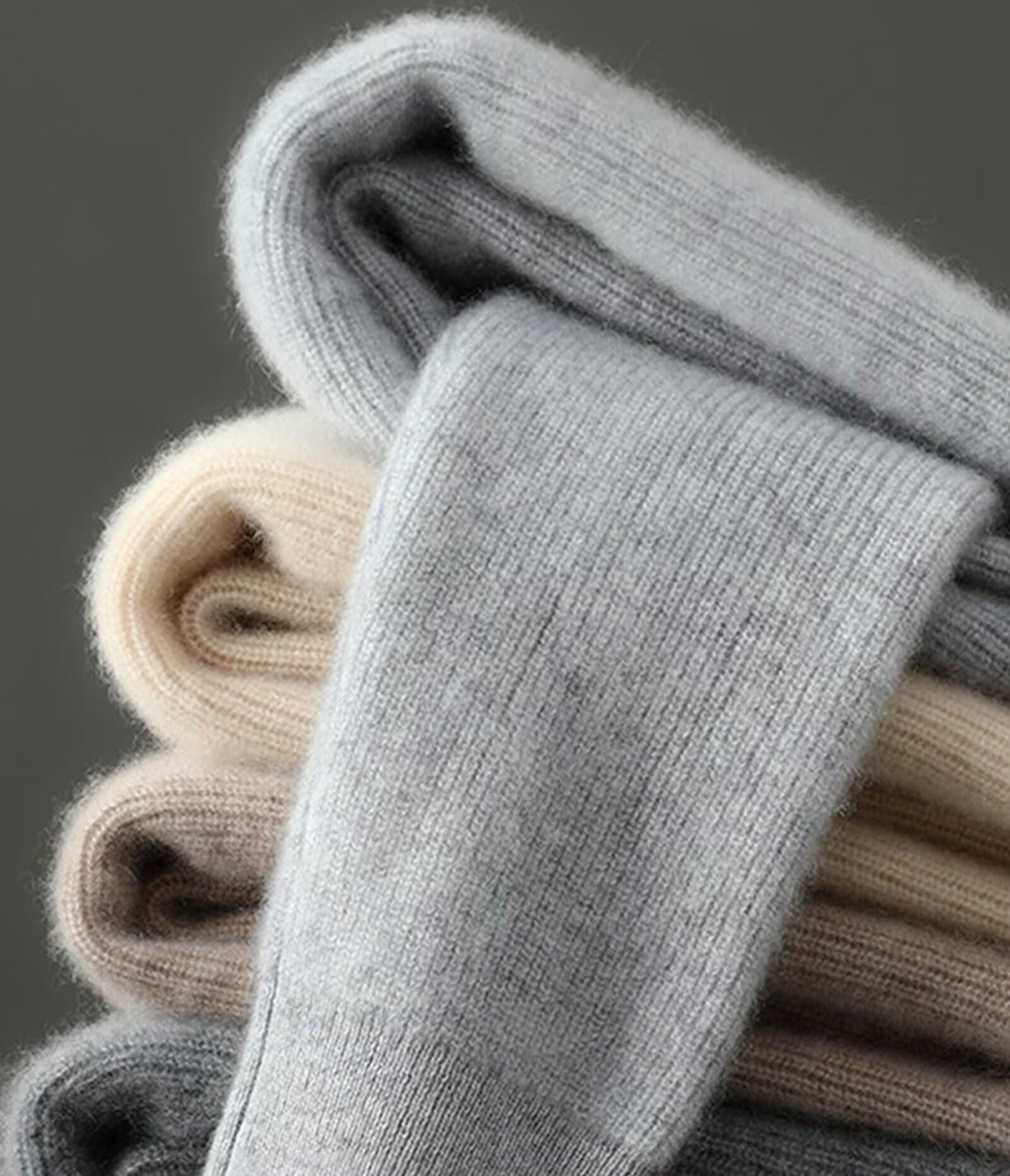 HNVAVQ Herren Kapuzenpullover Langarm Strickpullover 100% Kaschmir Freizeit Hoodies für Herren