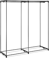 Vista 7 de Closet de Polypro para ropa, de 60 pulgadas, color blanco, de Whitmor, Tela, Negro, 60-pulgada