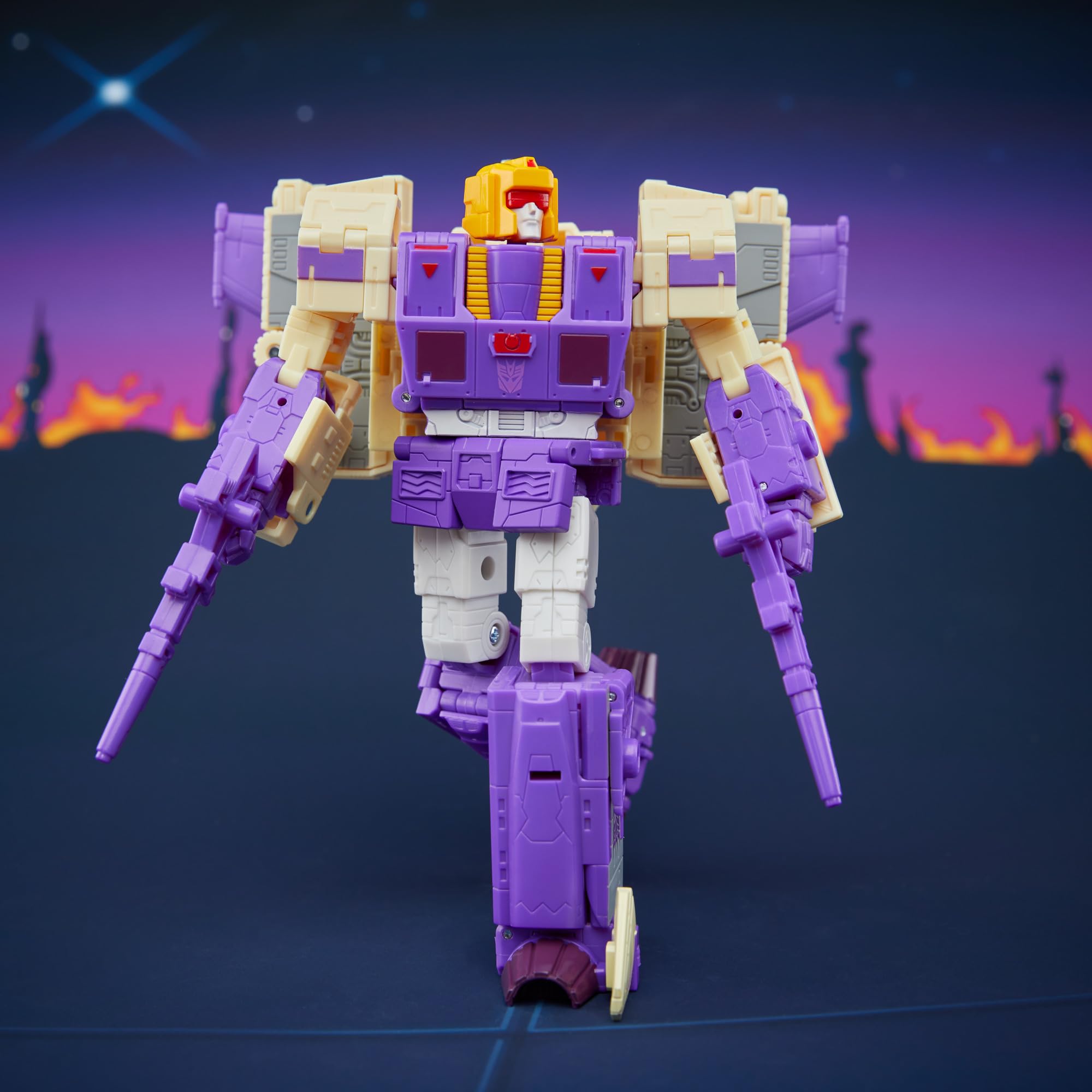 Transformers Studio Series, Figurine Convertible 3-en-1 Blitzwing Classe Leader de 17,5 cm, Les Le Film, Robots-Jouets, dès 8 Ans