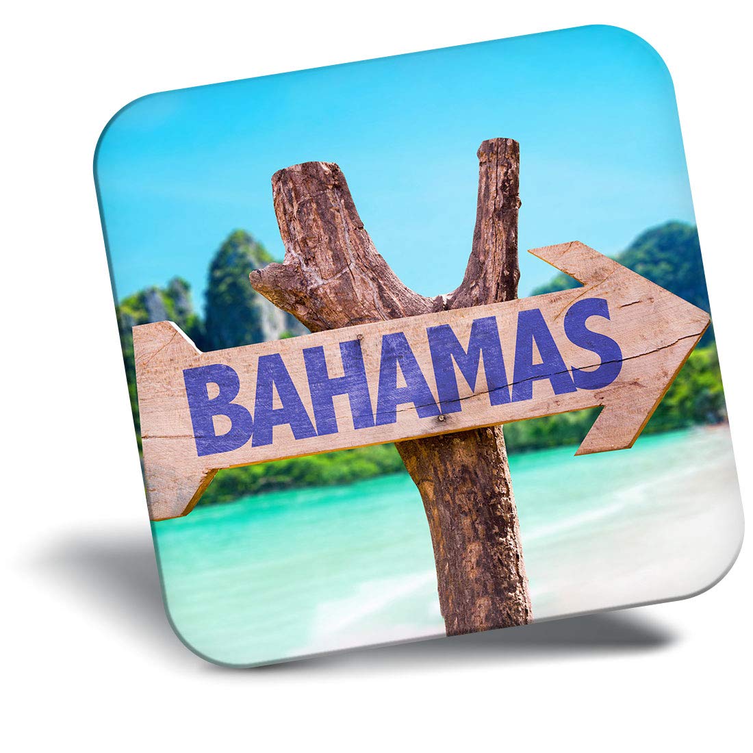 Destination Vinyl Ltd Fridge Magnet - Bahamas Sign Beach Travel 15838