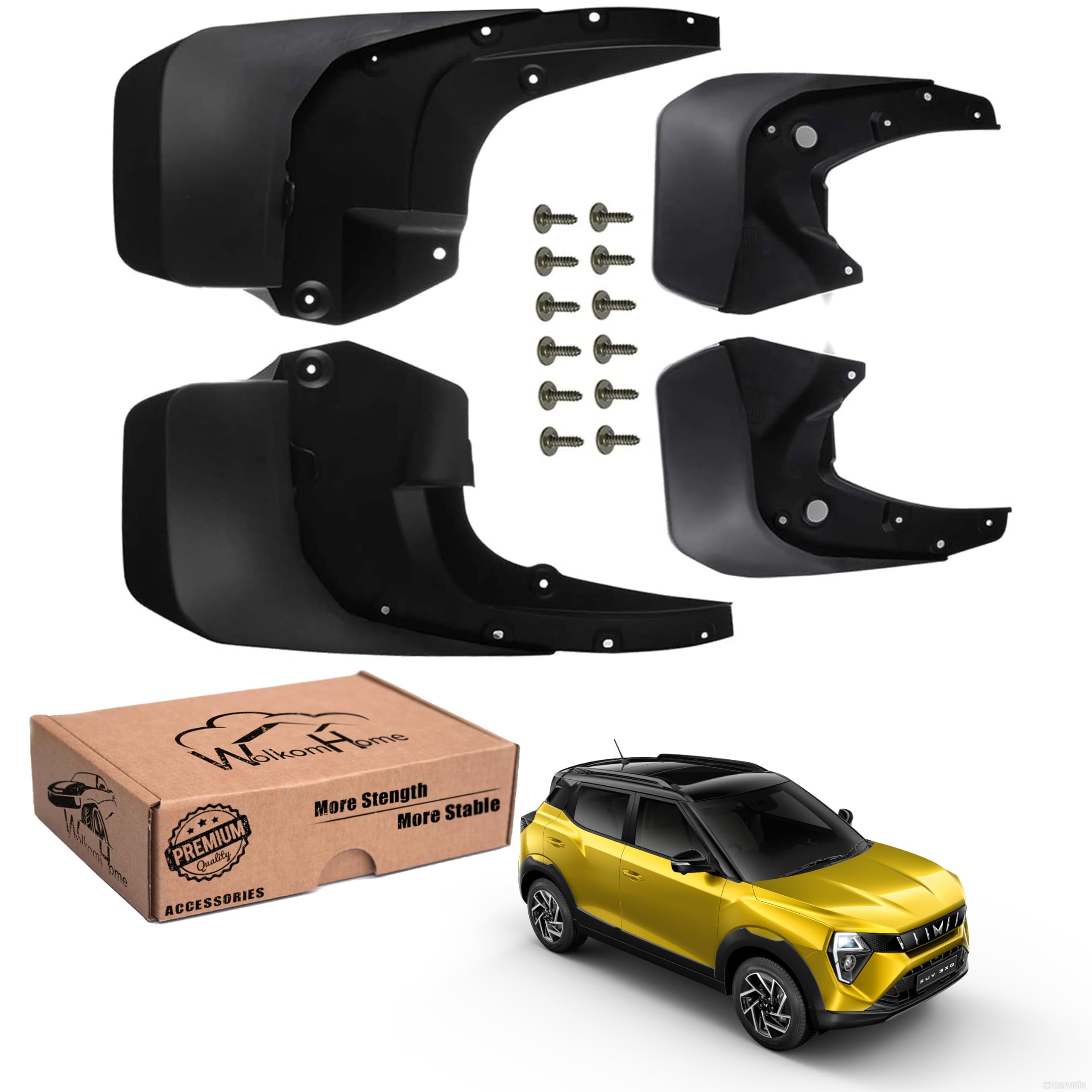 WolkomHome Car O.E Type Mud Flaps Mud Guard for xuv 3xo