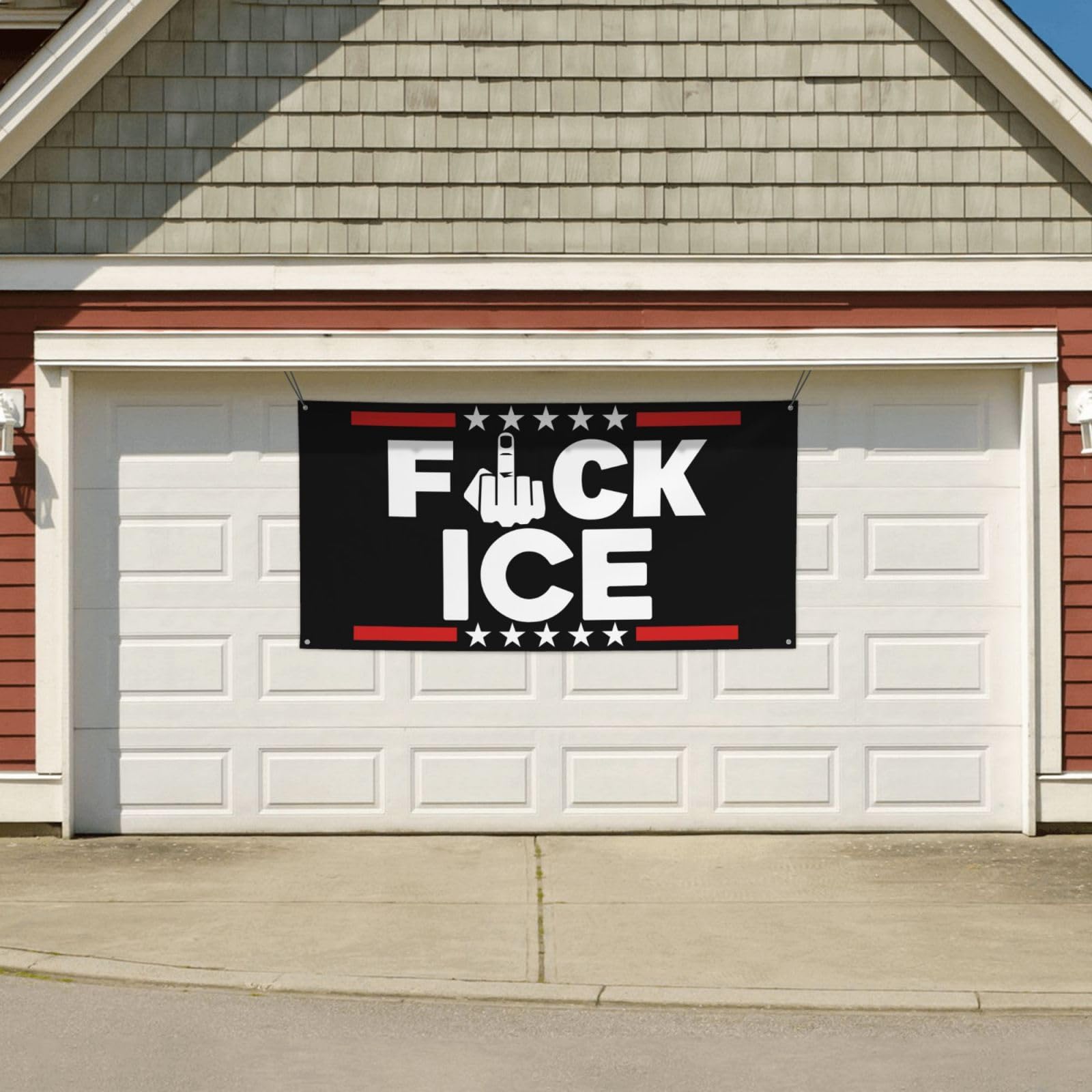 Amazon.com: Cutehat Fuck Ice Banner Sign 3x6 Ft Support Immigrants