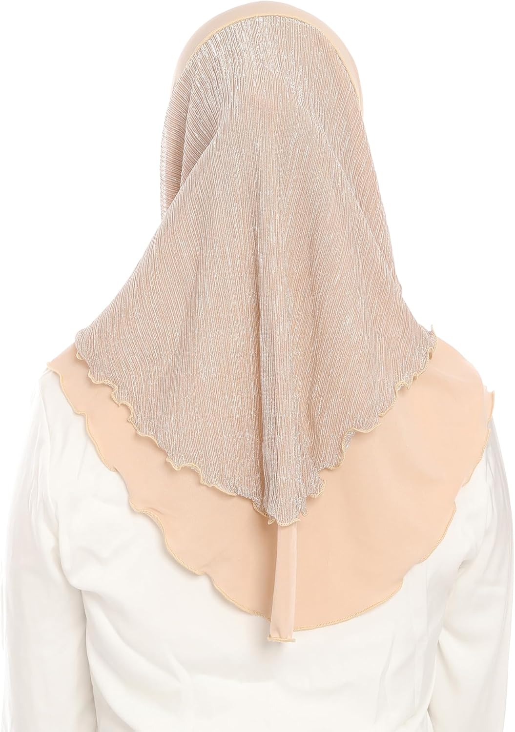 Jazvano Instant Hijab for Women and Muslim Girls - Soft Scarf Easy to Wear Headscarf - Spun Gold Jilbab Daily Islamic 1pc - Image 4