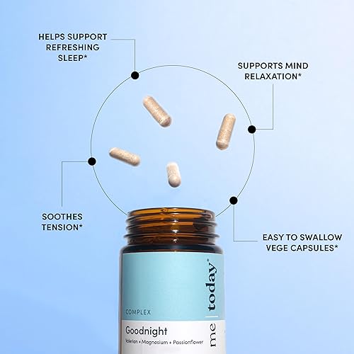 Miniatura 4 de Me Today Goodnight Suplemento de magnesio para dormir – Apoya el sueño reparador, la calma y la relajación – Magnesio vegano para la relajación