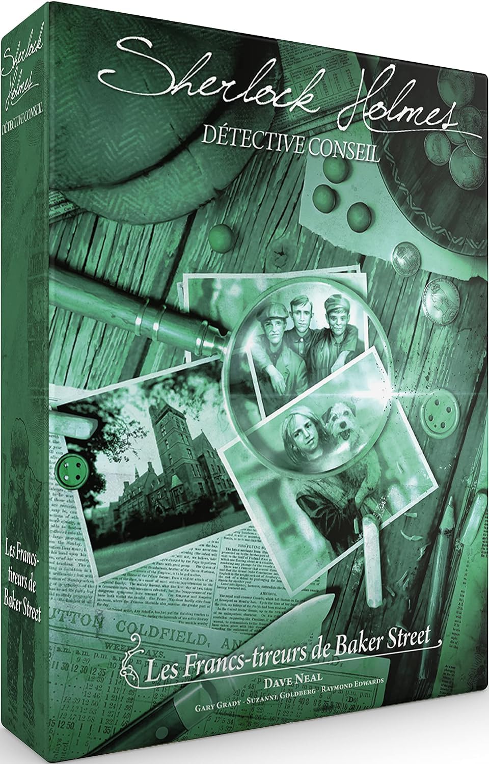 Asmodee | Sherlock Holmes Detective Consel : Francs-tireurs de Baker Street | Jeu de société | Jeu d'enquête coopératif | A partir de 14 ans | 1 à 8 joueurs | 90 min