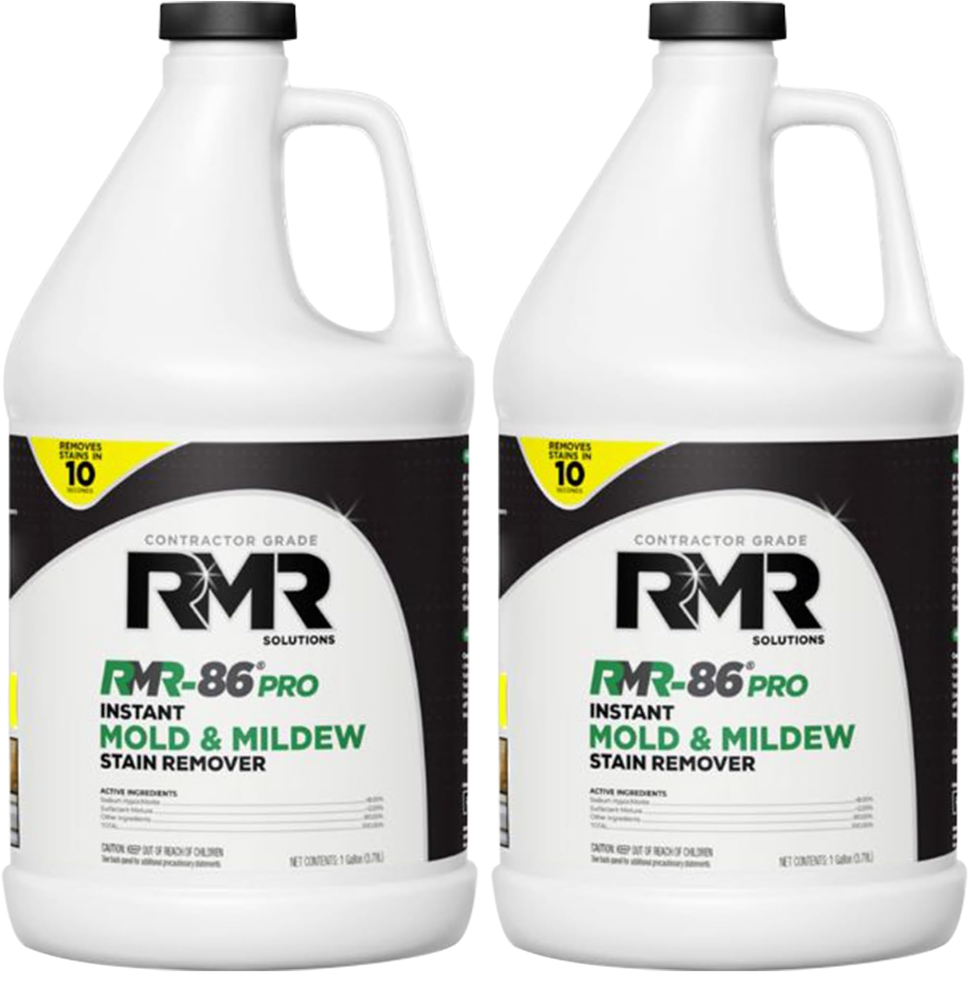 RMR-86 Pro Contractor Grade Mold Stain &amp; Mildew Stain Remover Cleaning Solution, Professional Quality Formula, 1 Gallon (Pack of 2)