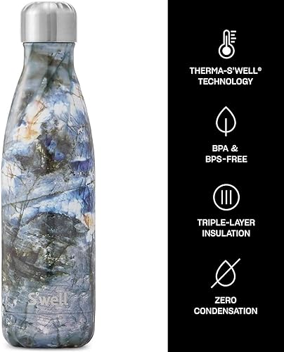 Miniatura 3 de S'well Los recipientes aislados al vacío de triple capa de acero inoxidable mantienen las bebidas frías durante 41 horas y calientes durante 18
