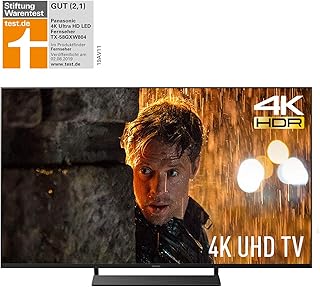 Panasonic TX-58GXW804 LED Fernseher 4K (Ultra HD, Smart TV 58 Zoll/146 cm, Alexa Sprachsteuerung, Quattro Tuner, HDMI)