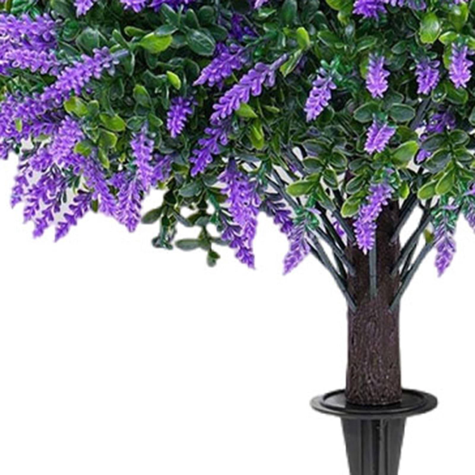 Homyl 2 Pezzi Giardino Fiore Artificiale Faux Lavanda Giardino Primavera Estate Balcone