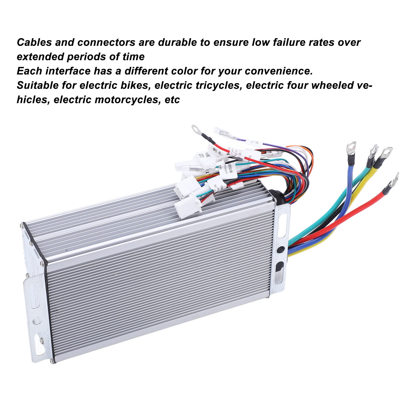 Sterownik silnika elektrycznego, sterownik bezszczotkowy 60 V 72 V, do rowerów elektrycznych i skuterów, regulator prędkości ze stopu aluminium 3000 W