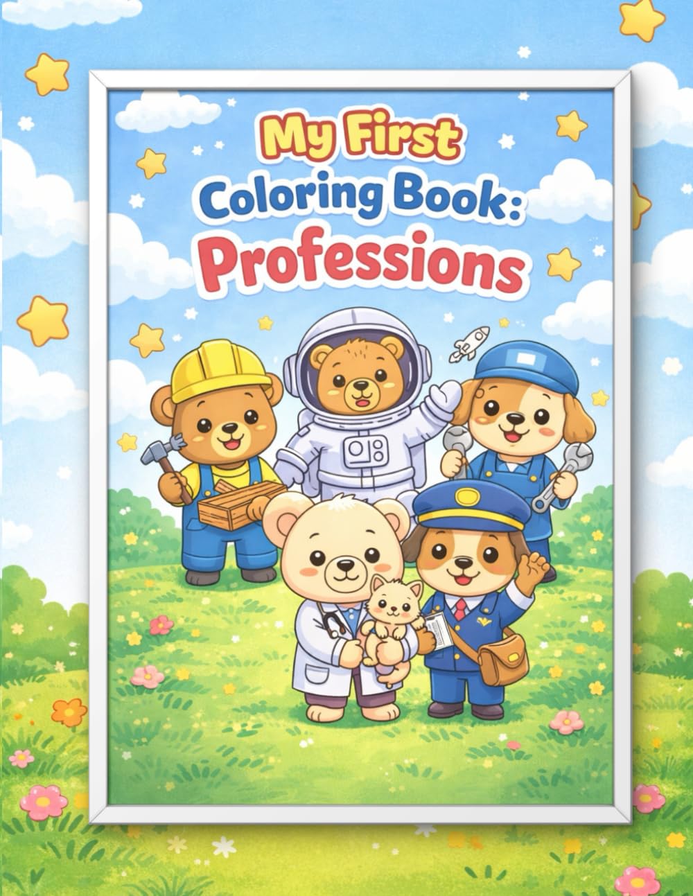 My First Coloring Book: Professions