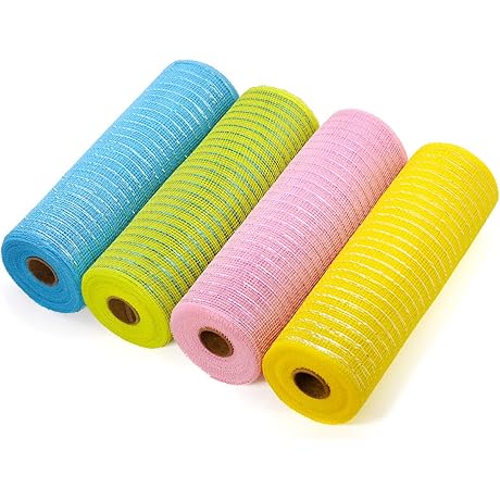 Koopi Deco Easter Mesh Ribbon for Wreaths