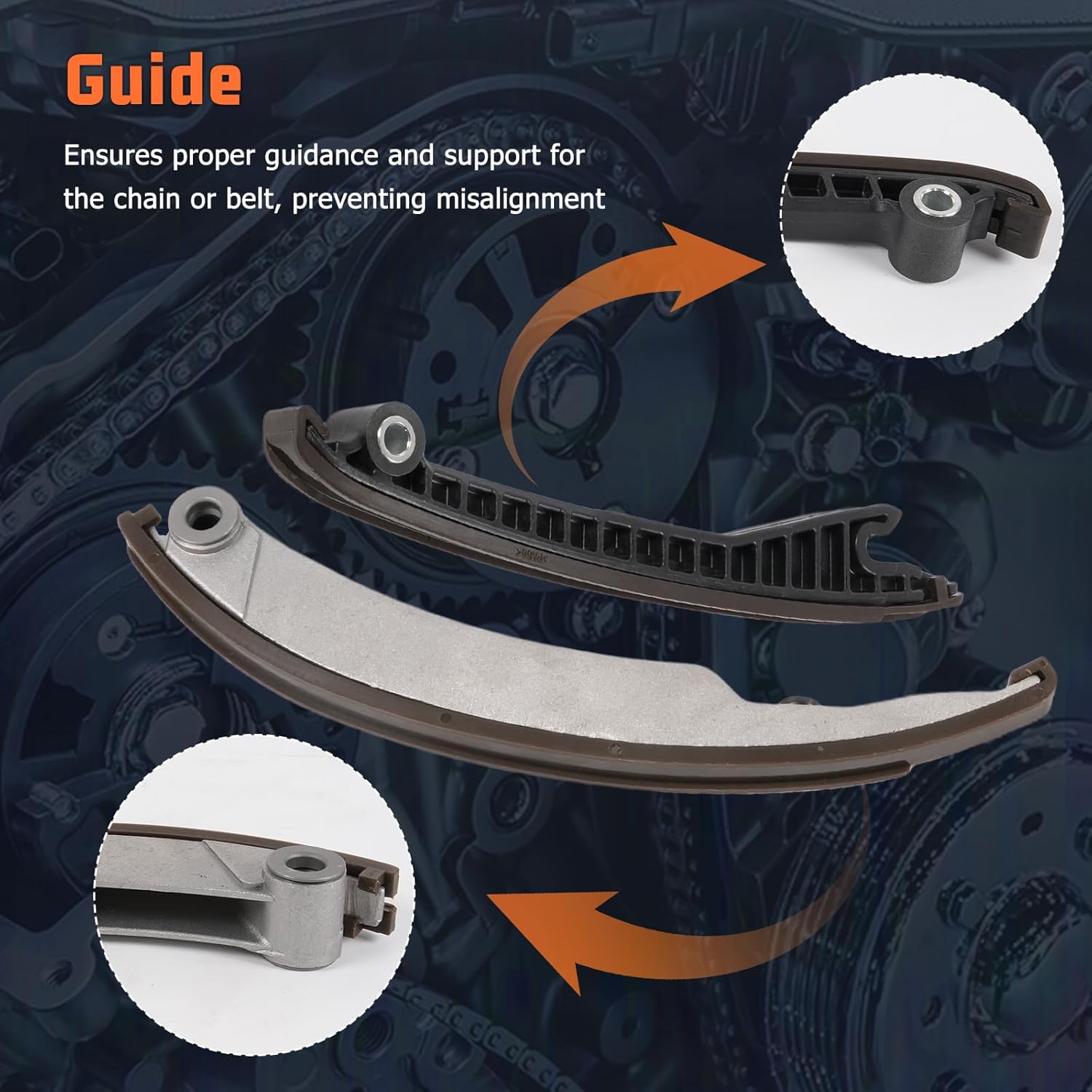 11311485400 Engine Timing Chain Kit Compatible with Mini Cooper R50 R52 R53 Aftermarket Parts Replace for 04777699AA