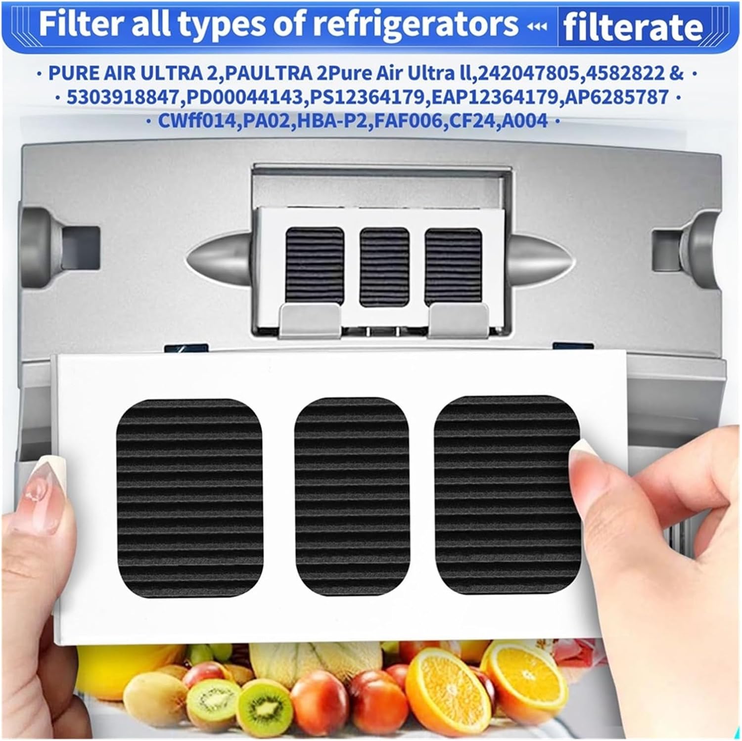 4Pack For Paultra2 Refrigerator Air Filter Replacement For PAULTRA2 Pure Air Ultra II Refrigerator Air Filter Parts
