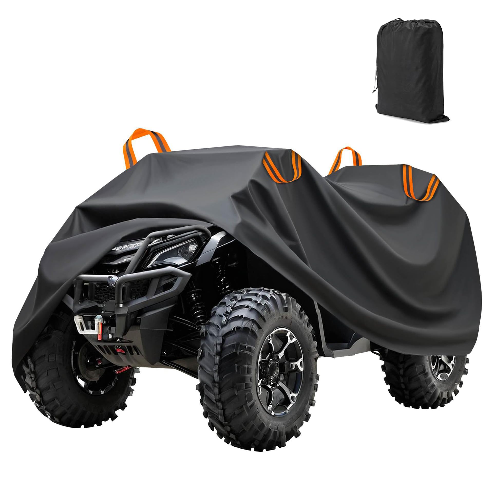 Housse pour quad CFMOTO CFORCE 520 bâche de protection pluie et poussière ATV orange
