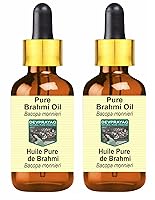 Vista 4 de Aceite de Brahmi puro (Bacopa monnieri) con cuentagotas de vidrio 0.5 fl oz (0.50 oz)