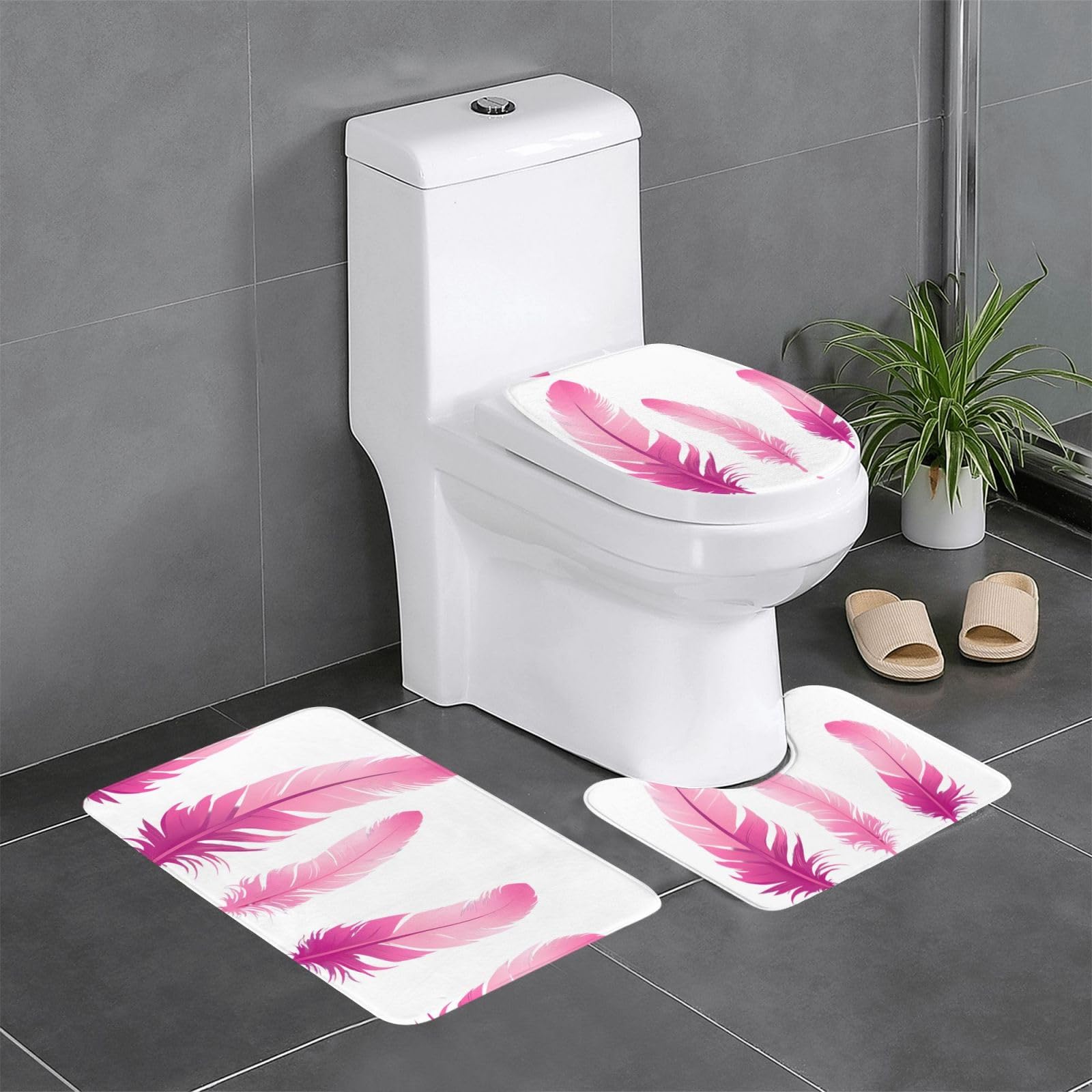Tapis de bain séchage rapide lot de 3 durables et absorbants