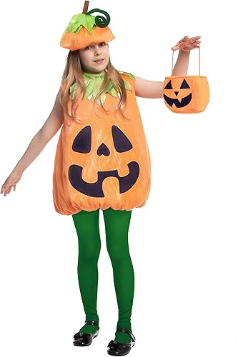 Miniatura 3 de Spooktacular Creations Conjunto de disfraz de calabaza sonriente para niños, Halloween, fiesta, cosplay, S