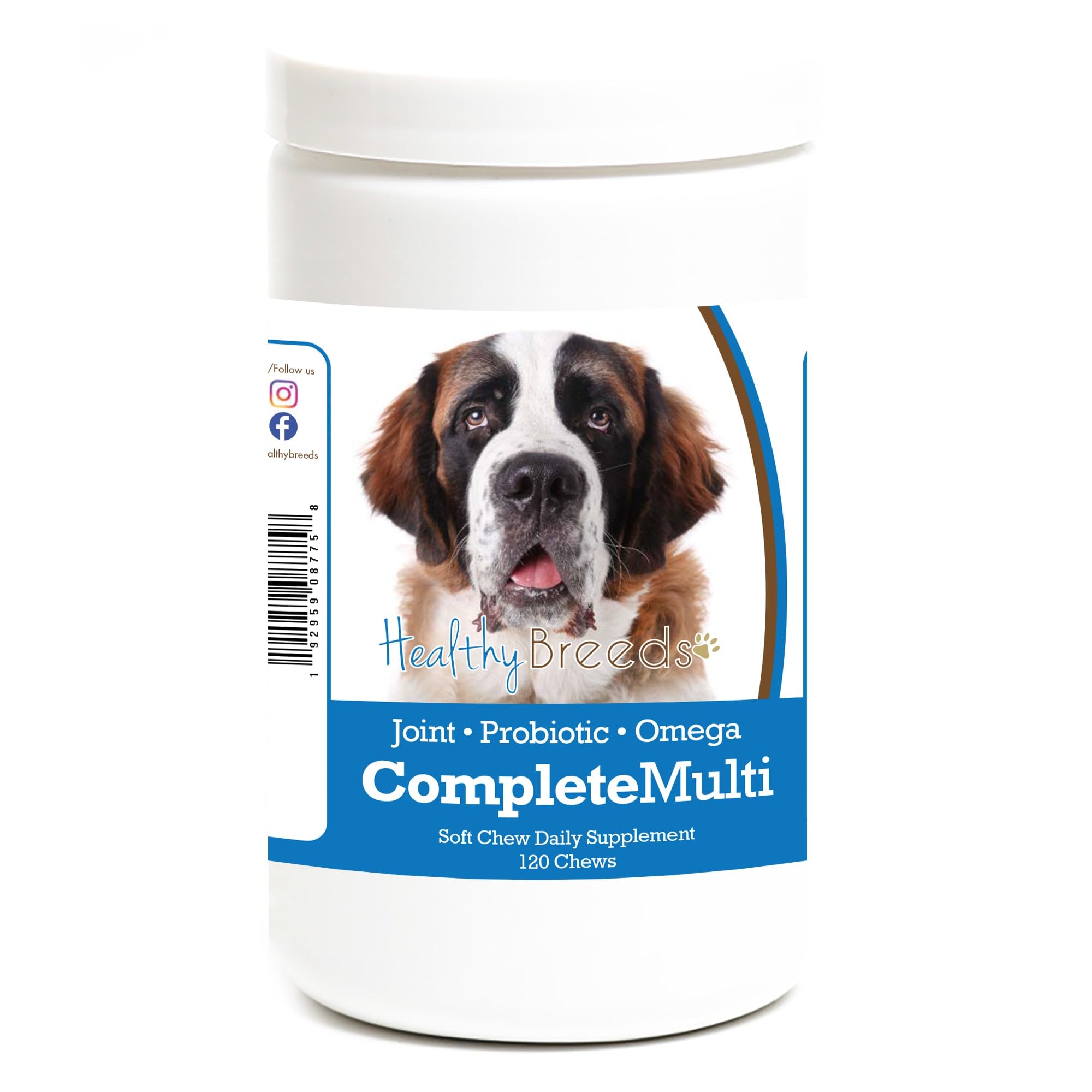 Healthy Breeds Saint Bernard All In One Multivitamin Soft Chew 120 Count