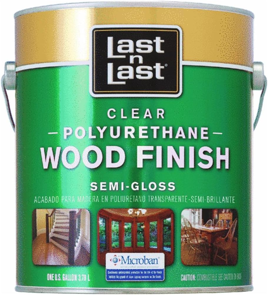 Polyurethane Wood Finish, 350 VOC, Semi-Gloss, 1-Gallon
