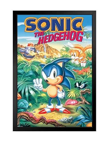 Pyramid America Sonic Poster - Sonic 3-11 x 17 Frame Poster Wall Art, Ideal for Home Decor, Kitchen Decor, Gaming Decor - Multi-color